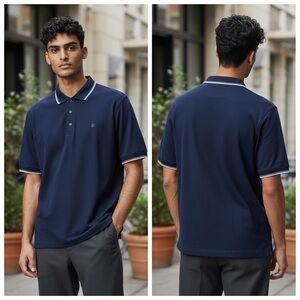 👛 (ANY 2/$25) DENVER HAYES Golf Shirt, Modern Fit